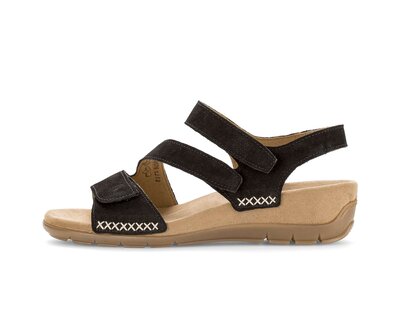 Keilsandalette schwarz