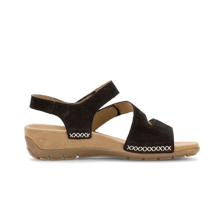 Sandaleno met sleehak zwart #1