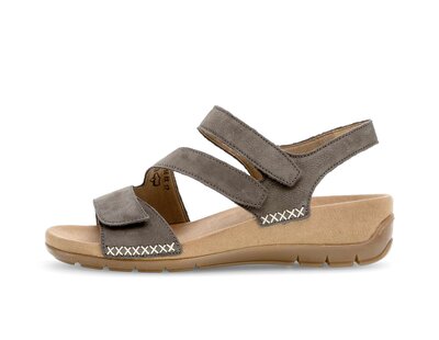 Keilsandalette braun