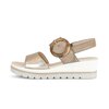 Sandalo con plateau beige