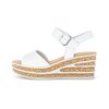 Sandalo con zeppa bianco