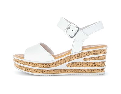 Keilsandalette weiß