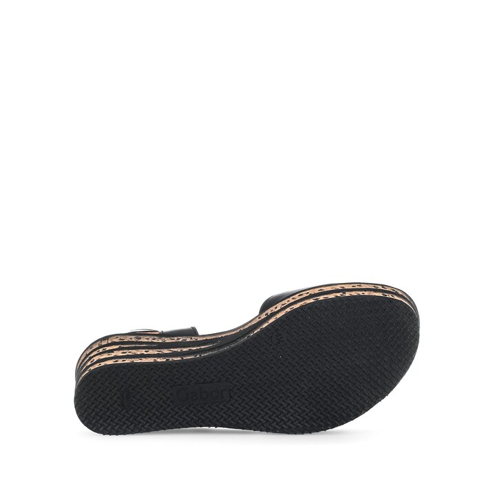 Keilsandalette schwarz #4