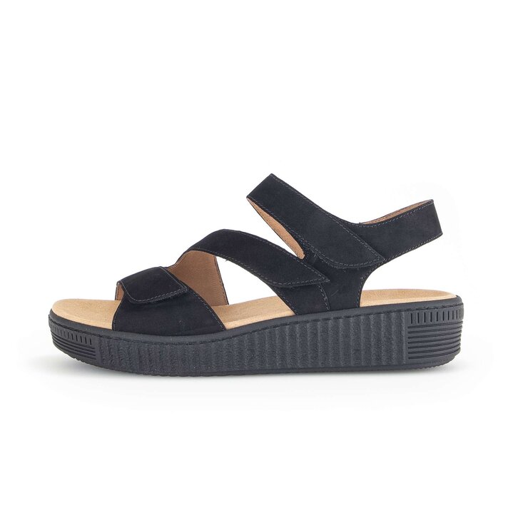 Sandalo con plateau nero #0