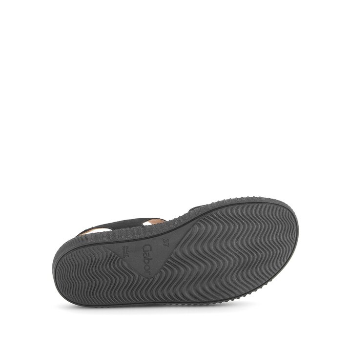 Sandalo con plateau nero #4