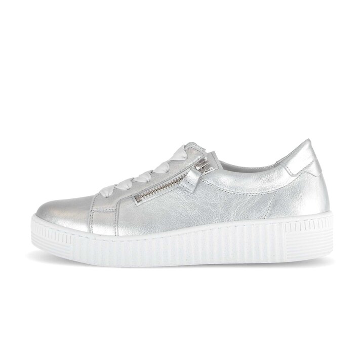 Lage sneaker zilver #0