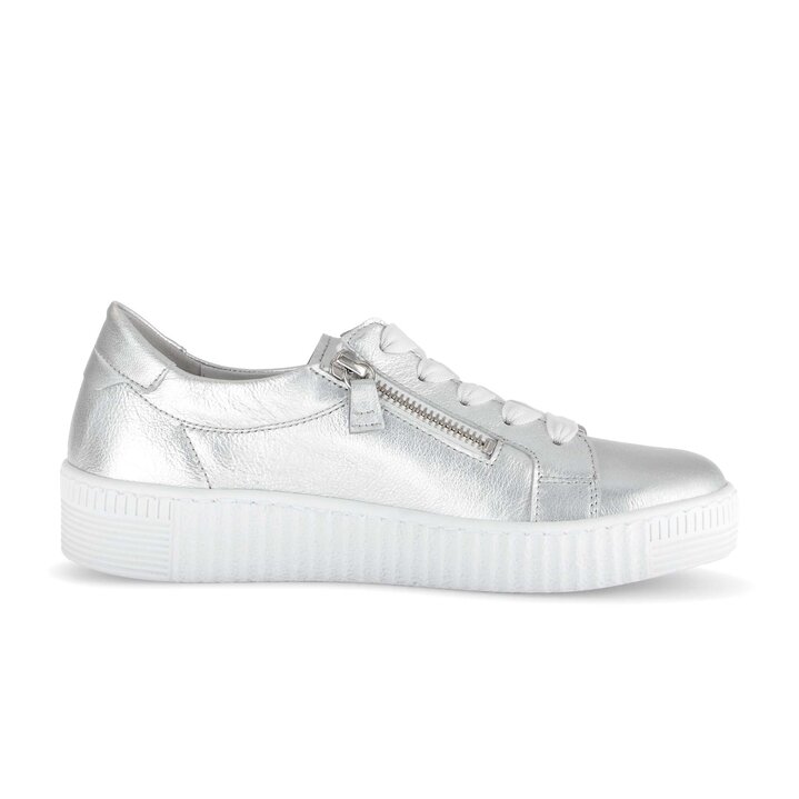 Lage sneaker zilver #1