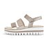 Sandalo con plateau beige
