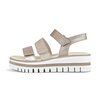 Sandalo con plateau beige