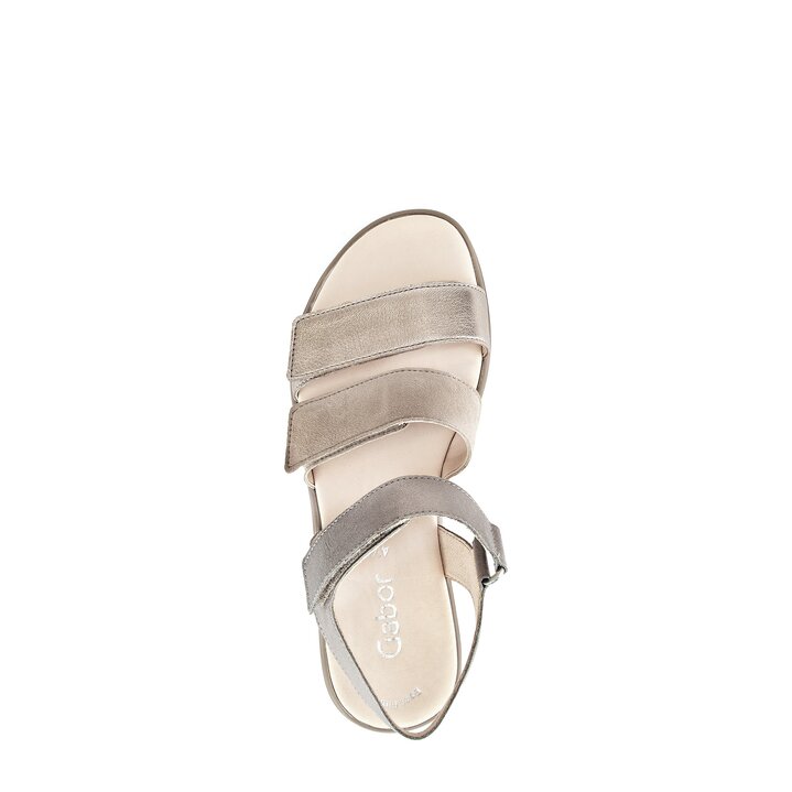 Sandalo con plateau beige #5