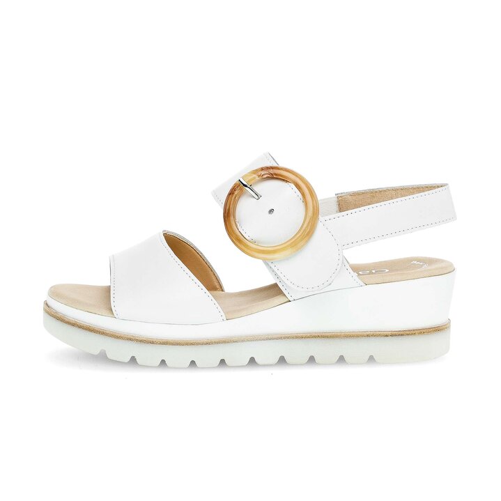 Platåsandaler vit #0