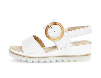 Sandale à plateforme blanc