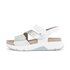 Plateau Sandale weiß