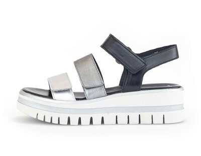 Sandale à plateforme multicolore