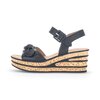 Keilsandalette schwarz
