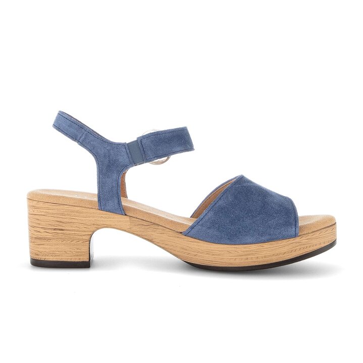 Sandale à plateforme bleu #1