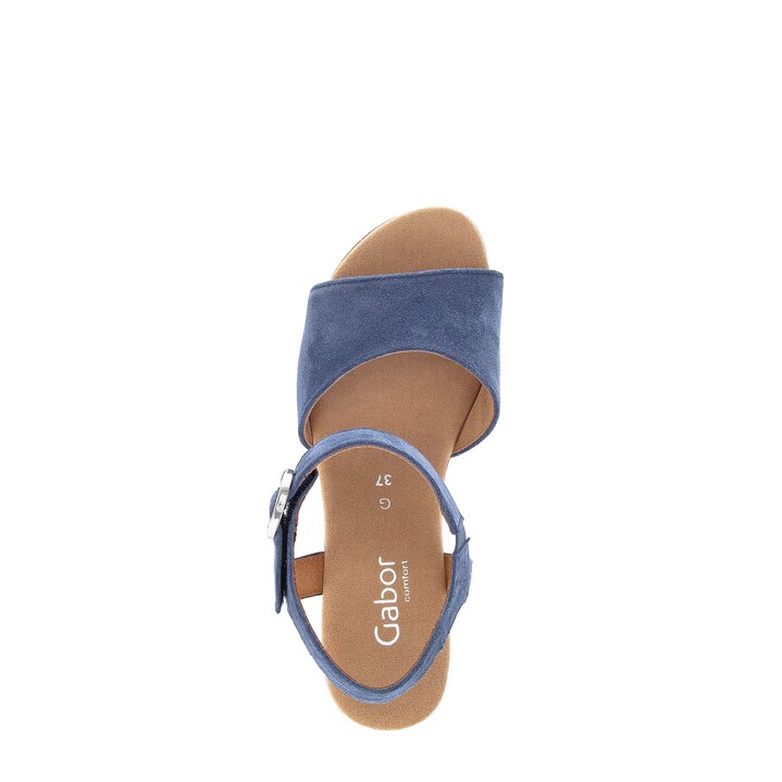 Sandale à plateforme bleu #5