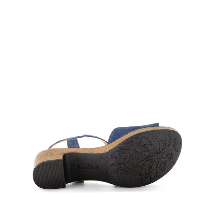 Sandale à plateforme bleu #4