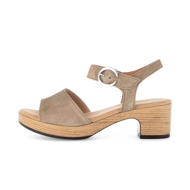Sandale à plateforme marron #0