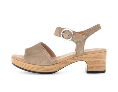 Plateau Sandale braun