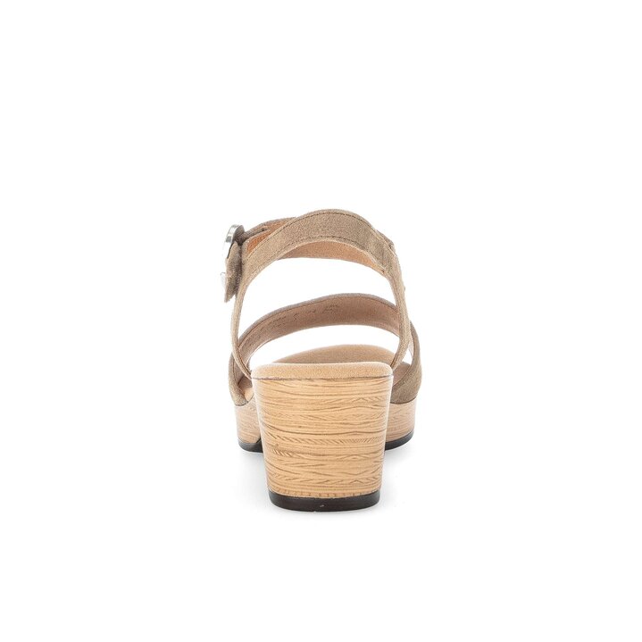 Sandale à plateforme marron #3