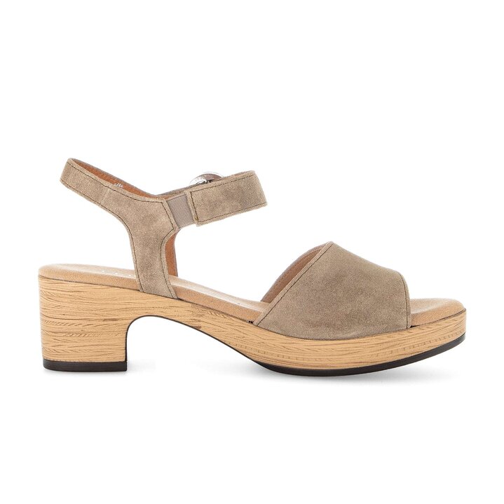 Sandale à plateforme marron #1