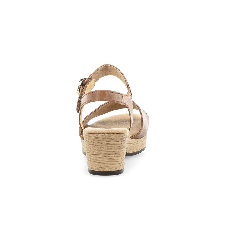 Sandale met plateauzool bruin #3