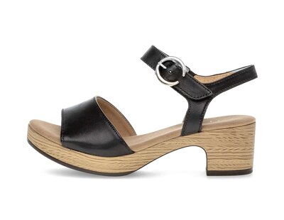 Plateau Sandale schwarz