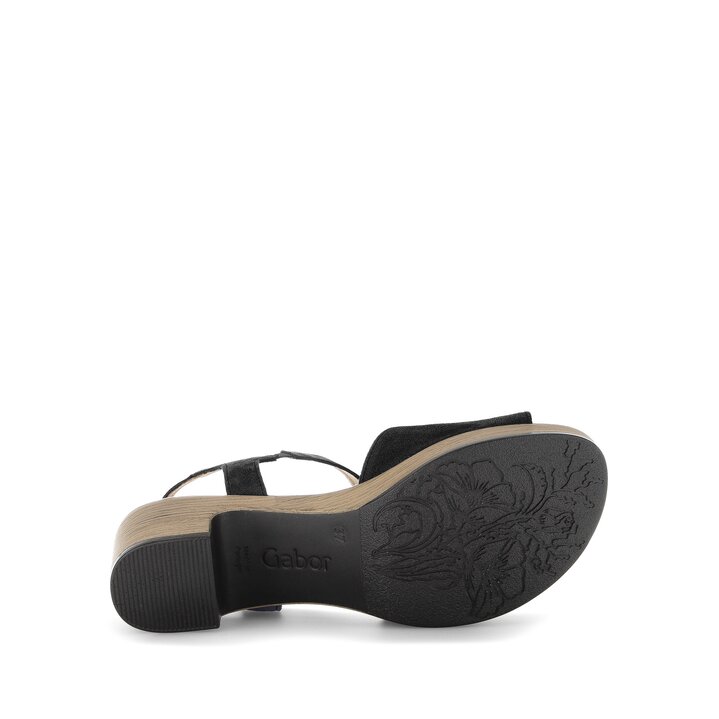 Sandalo con plateau nero #4