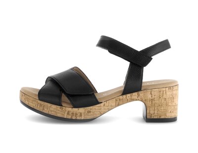 Plateau Sandale schwarz