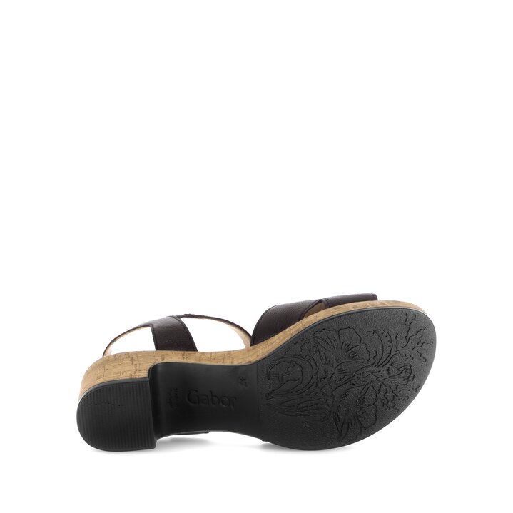 Sandale à plateforme noir #4