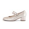 Décolleté con cinturino beige