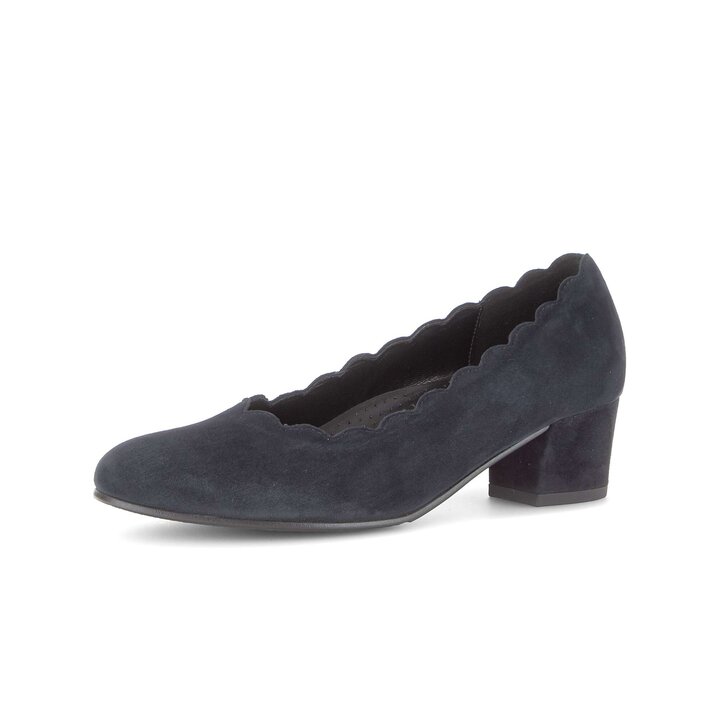 Elegante Pump blau #2