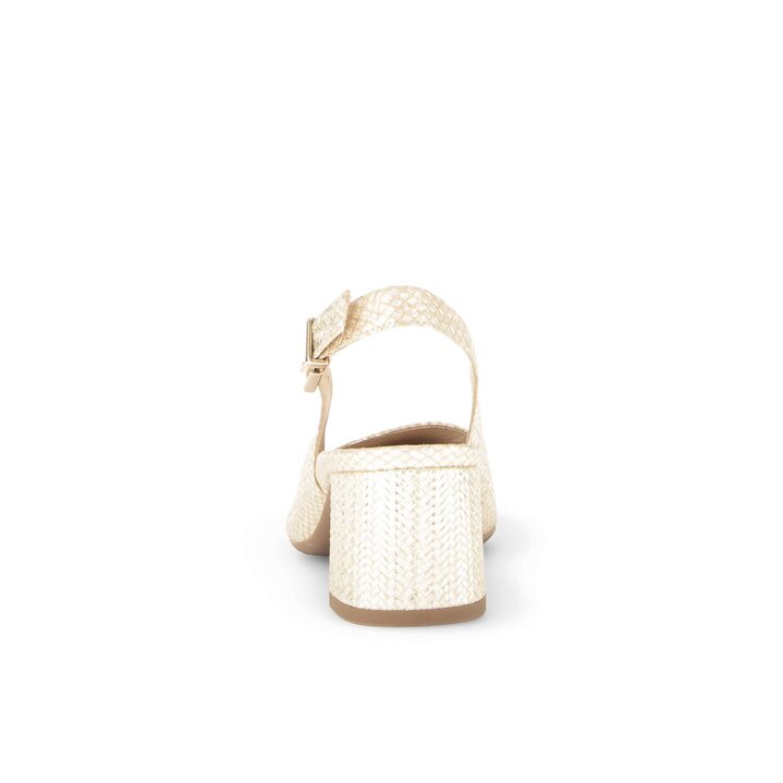 Sling-back goud #3
