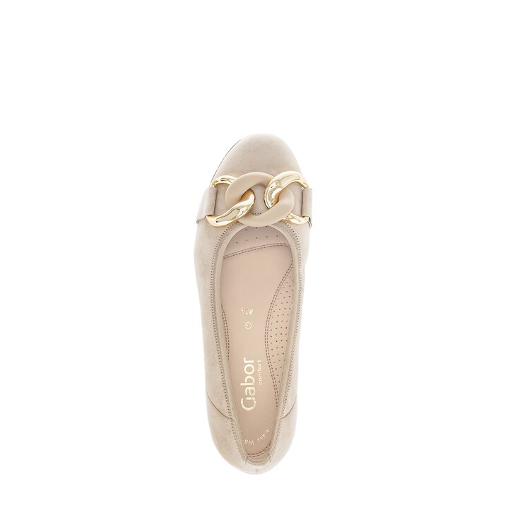 Sportiga ballerinor beige #5