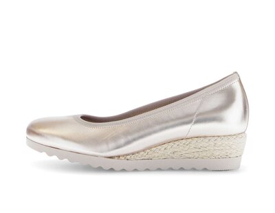 Escarpins compensés or