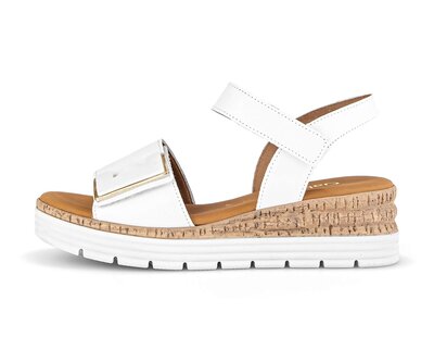 Platåsandaler vit