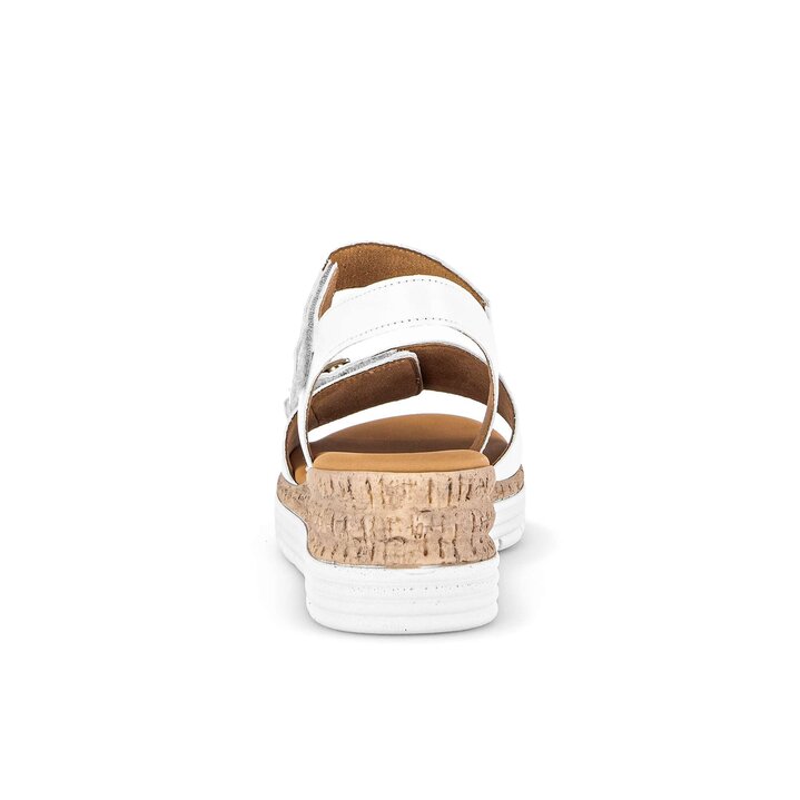 Sandale à plateforme blanc #3