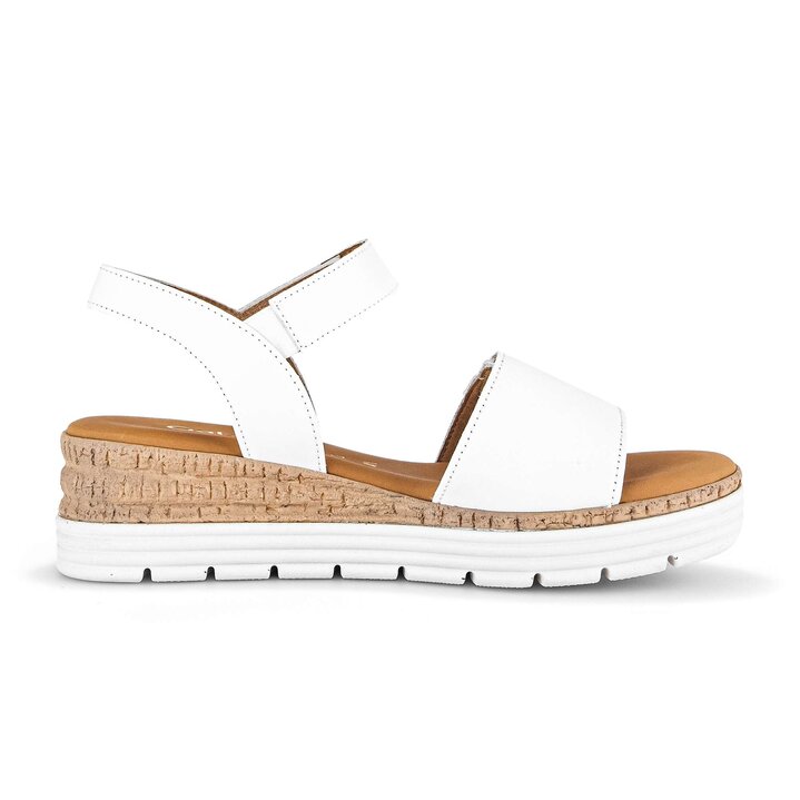 Sandale à plateforme blanc #1