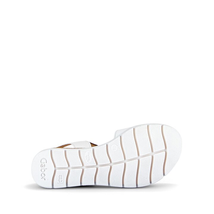 Sandale à plateforme blanc #4