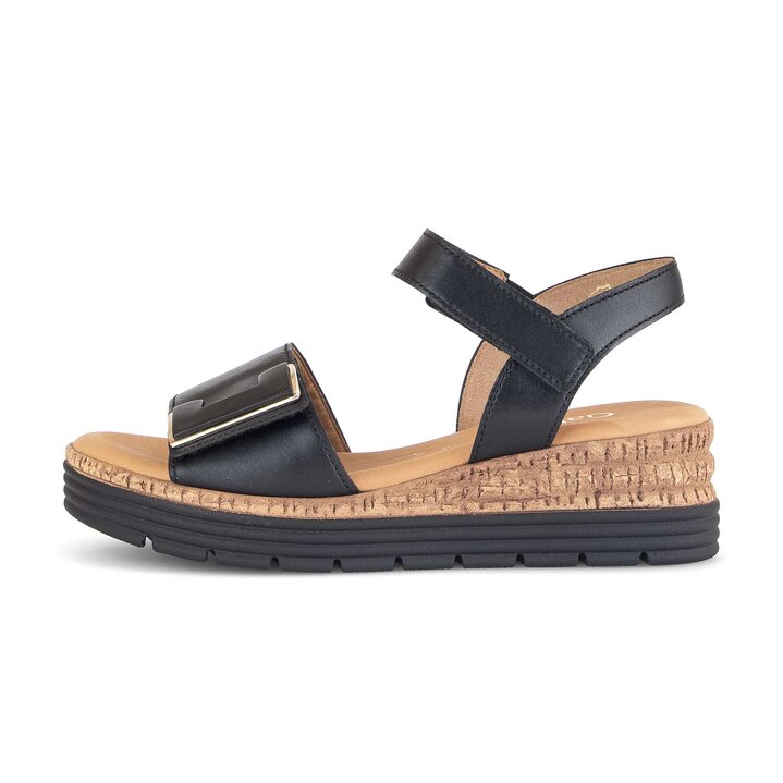 Platåsandaler svart #0