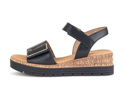 Plateau Sandale schwarz