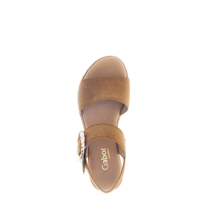Plateau Sandale braun #5
