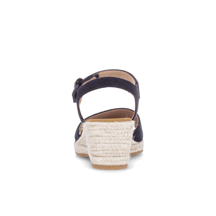 Sandalo con zeppa blu #3