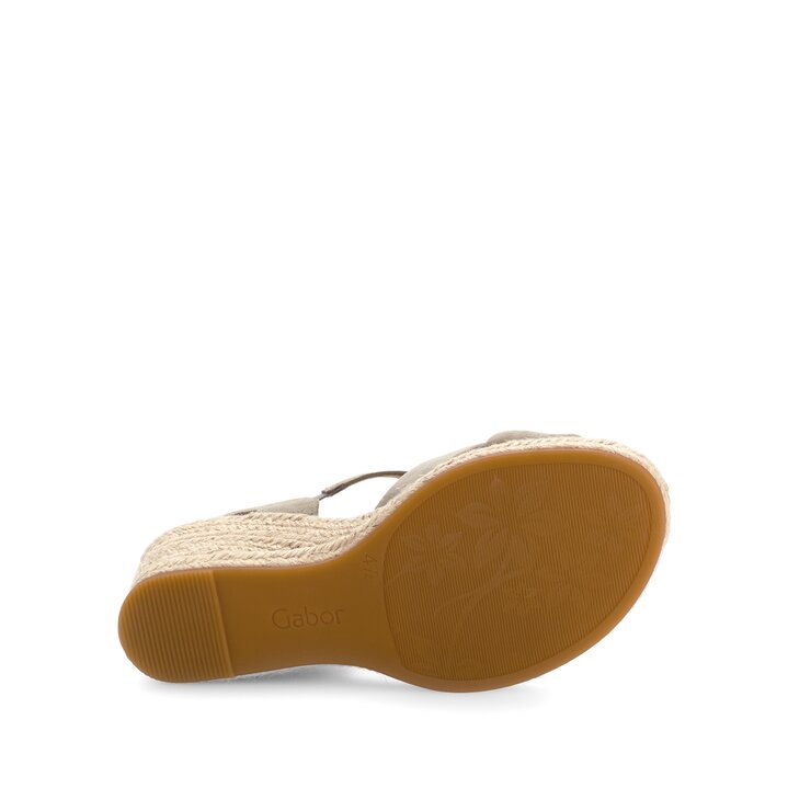 Sandales compensées vert #4