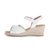 Sandalo con zeppa bianco