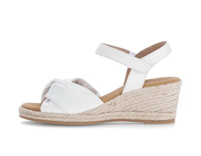 Sandales compensées blanc