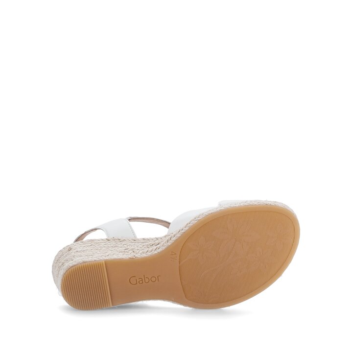 Sandalo con zeppa bianco #4