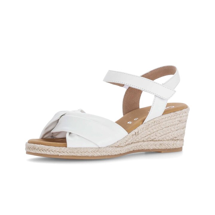 Sandalo con zeppa bianco #2