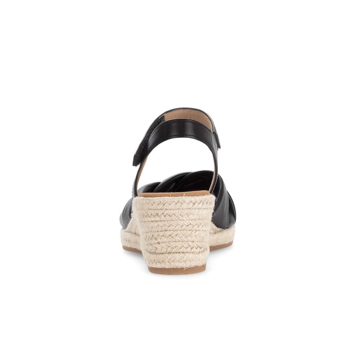 Sandalo con zeppa nero #3